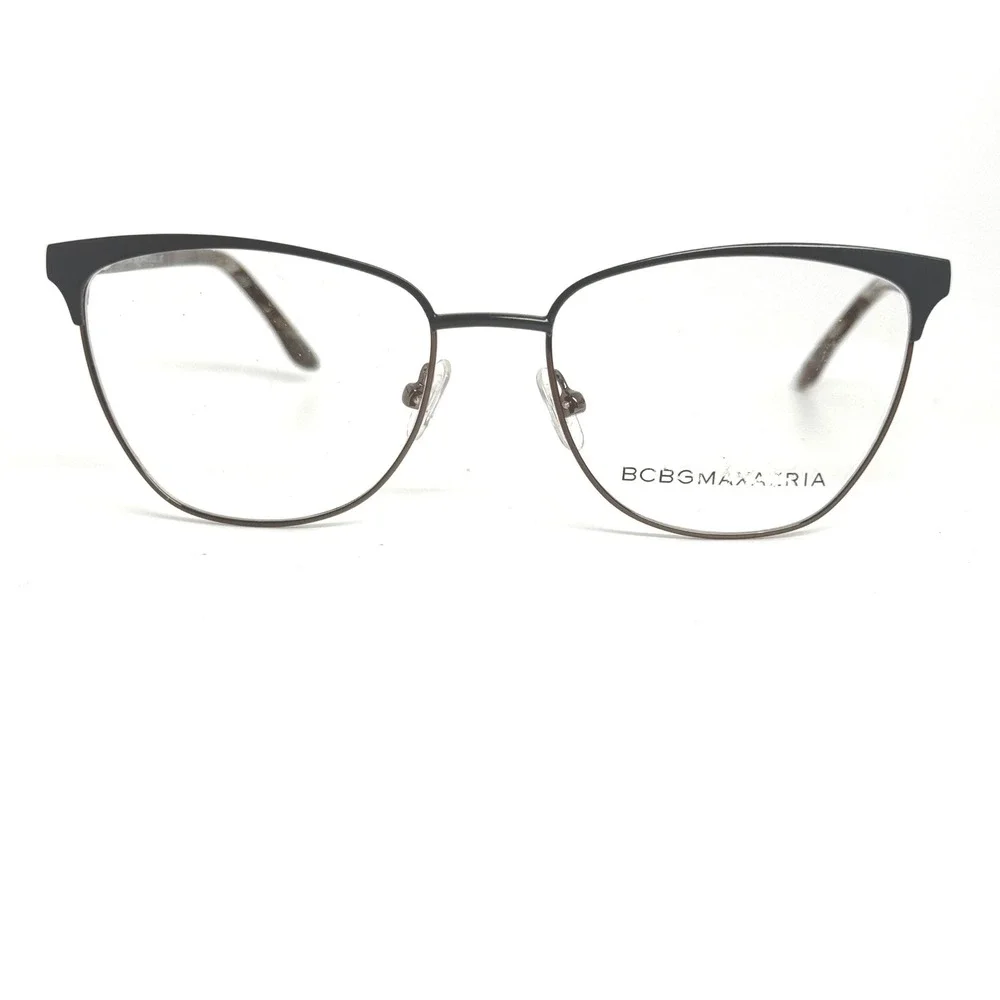 BCBGMAXAZRIA Nannette Teal Eyeglasses Frames Cat Eye‎ Made Italy 53 17 135 21372